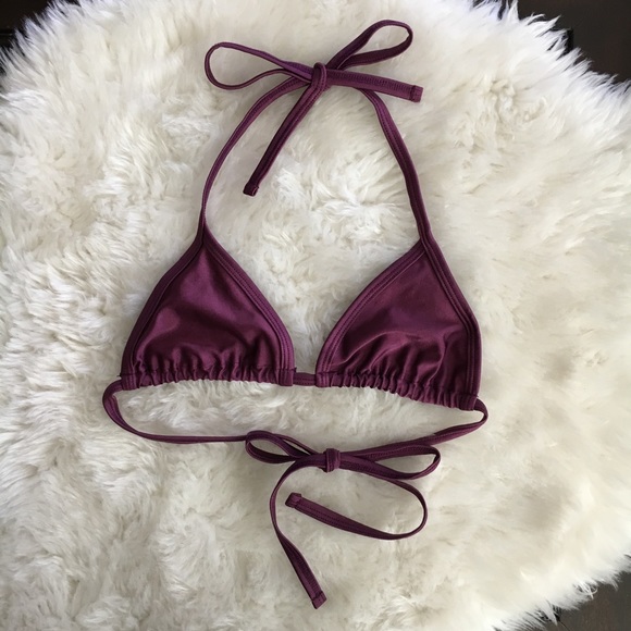 American Apparel Other - American Apparel Maroon String Bikini Top